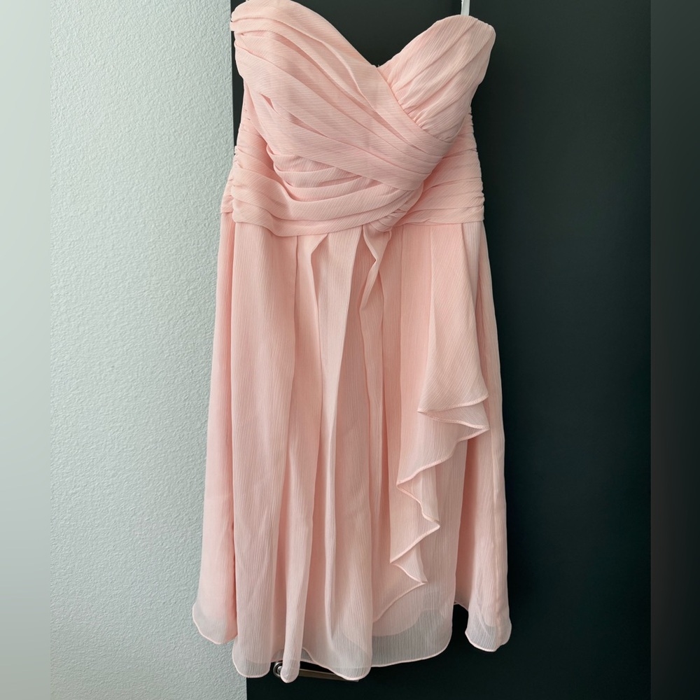 Petal pink bridesmaid dress